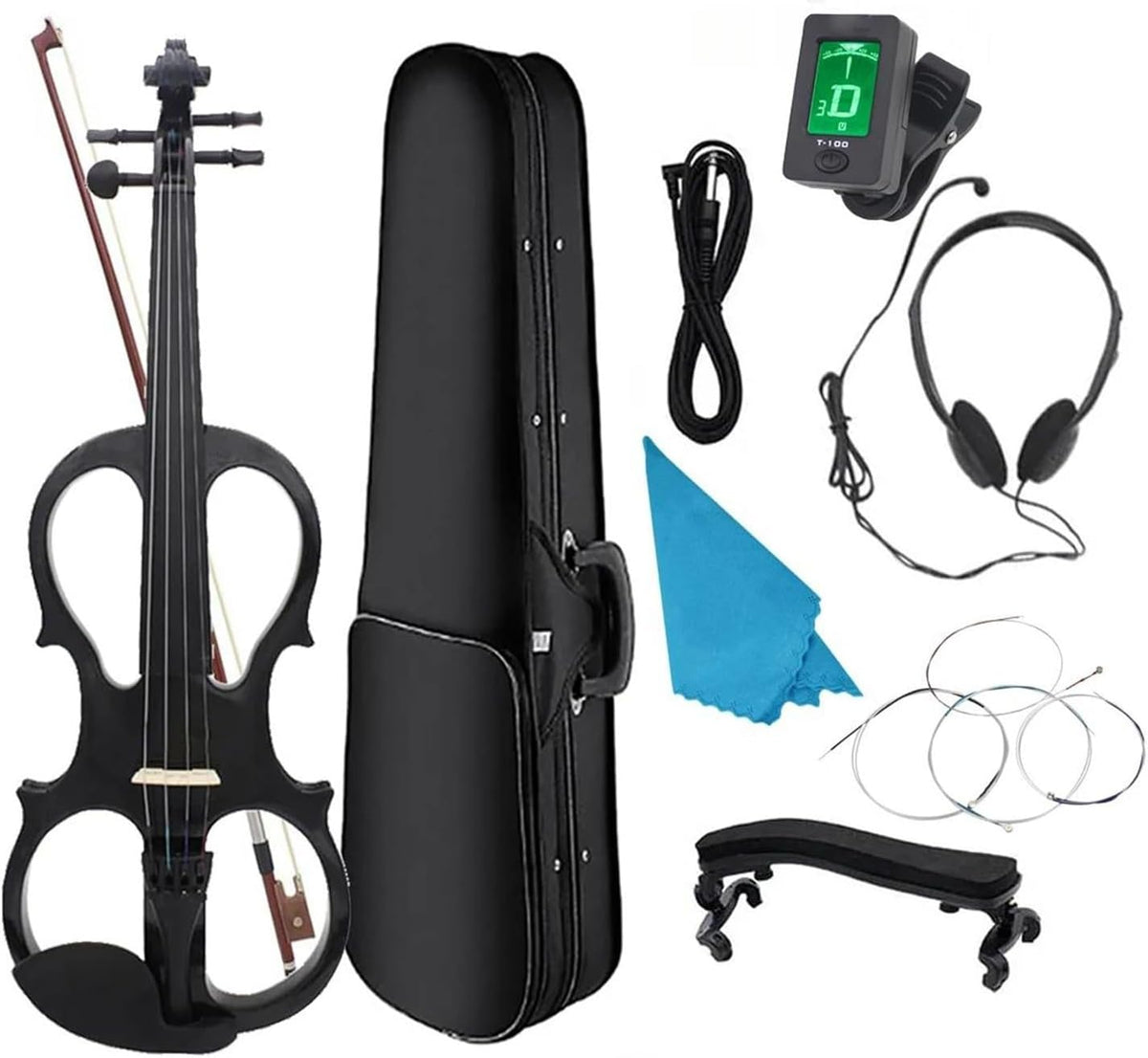 violon Ensemble de violon électrique professionnel taille 4/4 adapté aux débutants