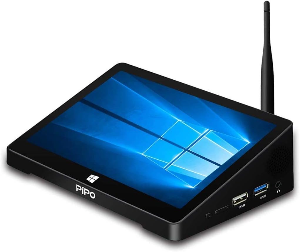 Pipo X8 PRO - Tablette PC avec Windows 10, Touchscreen HD 7", Celeron N4020, RAM 3 Go, eMMC 64 Go, HDMI, Wi-Fi, Ethernet, Bluetooth, USB 3.0, microSD