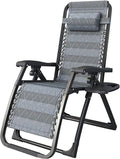 DANNMPX Chaise Longue Chaise Pliante Inclinable Réglage À 9 Vitesses Longue avec Repose-tête Coussin Palette pour Intérieur Extérieur Pliante Relaxation