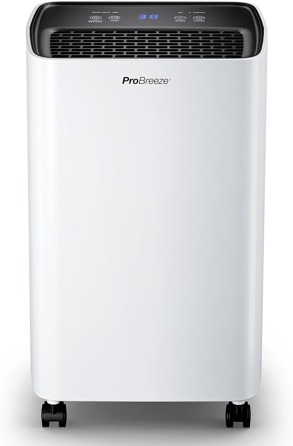 Pro Breeze Déshumidificateur d Air 6L/jour, Éliminateur de Moisissure Noire, Absorbeur d'Humidité Automatique, Sèche-linge, Déshumidificateur Compresseur Portable Silencieux, Minuterie 24h