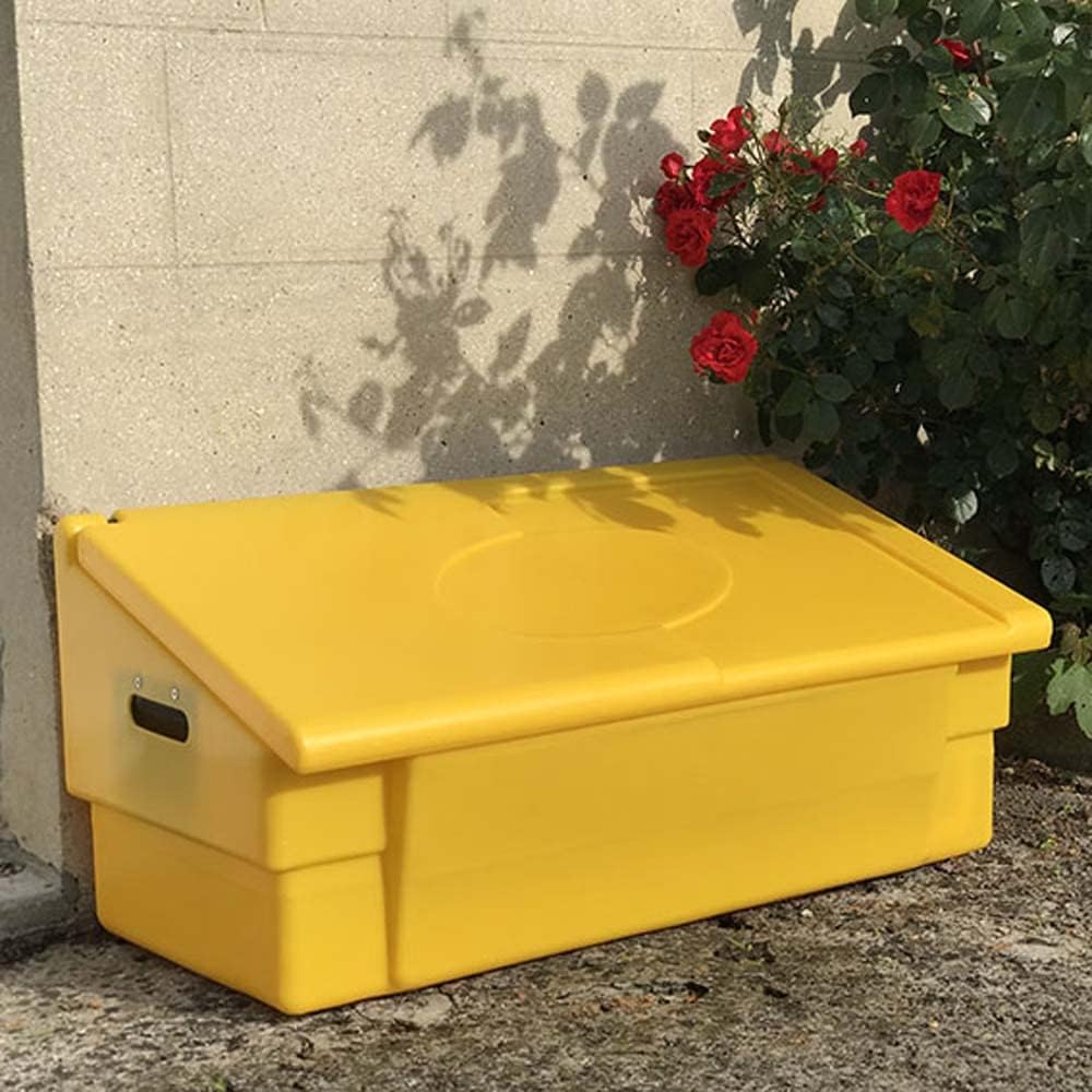 Coffre de rangement multiusage intérieur/extérieur 100L - Couleur : jaune - Fabrication française