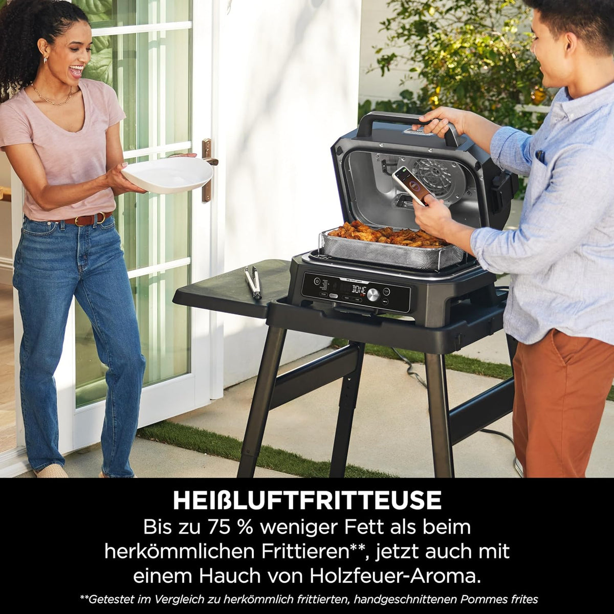 Ninja Woodfire Pro Connect XL Elektrischer BBQ Smoker Grill