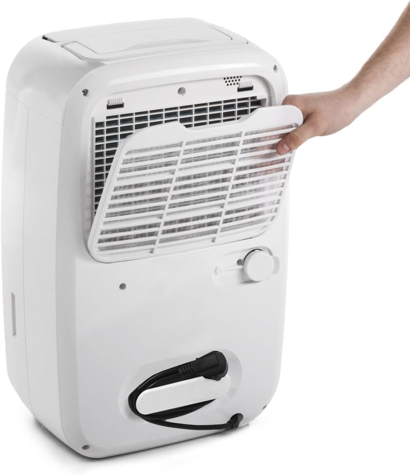 TROTEC TTK 95 E Déshumidificateur d'air pour 90 m², 30L/jour, silencieux, puissant - Réservoir 5,3L, Hygrostat intégré - Absorbeur d'humidité