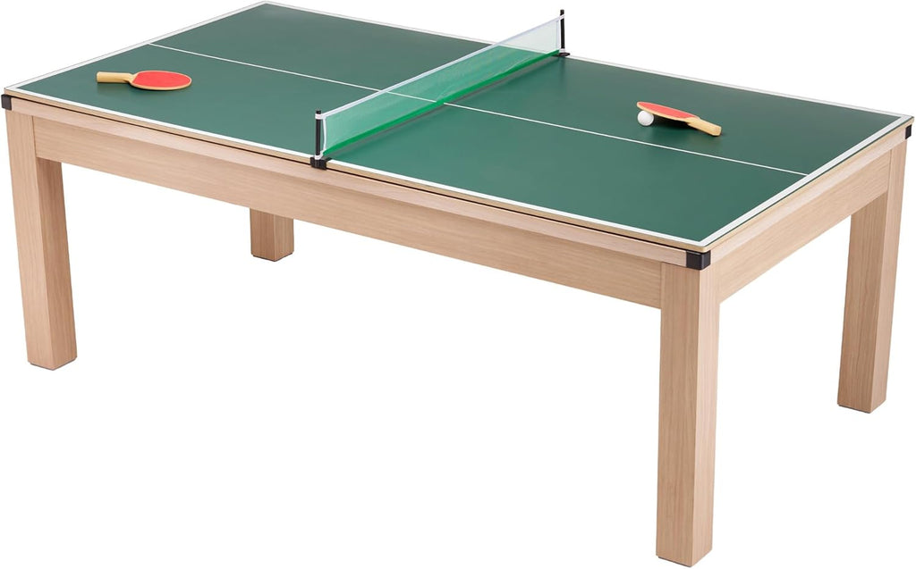 Table de Salle à Manger Convertible 3 en 1 avec Billard et Tennis de Table | 6 à 8 Places