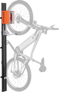 monTEK Porte-vélo automatique – Porte-vélo vertical pour vélos lourds (jusqu’à 32 kg) – Montage simple, support mural peu encombrant pour garage, remise, appartement – Pour pneus 24-29", vélos