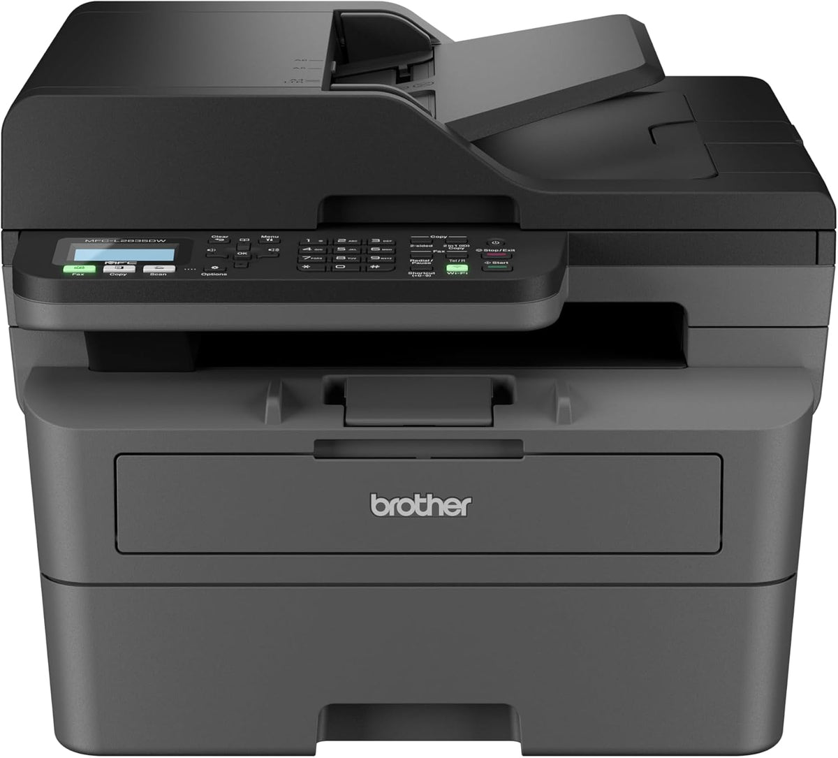 Brother MFC-L2835DW - Multifonction 4 en 1 (Impression/Scan/Copie/Fax) Laser Noir et Blanc - WiFi et Ethernet - Eligible au forfaitd'encre EcoPro