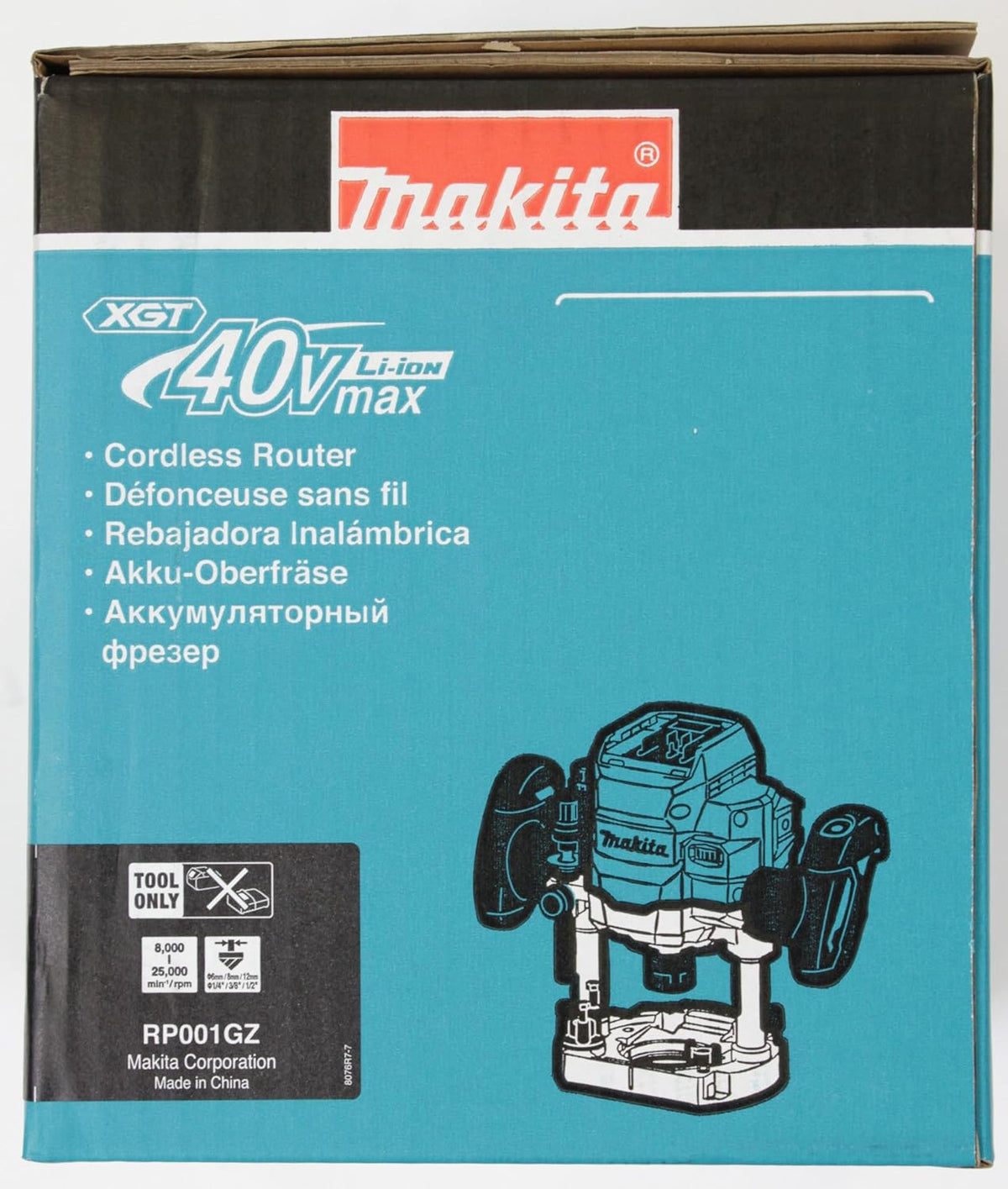 RP001GZ Défonceuse sans fil 40 V max. sans chargeur ni batteries