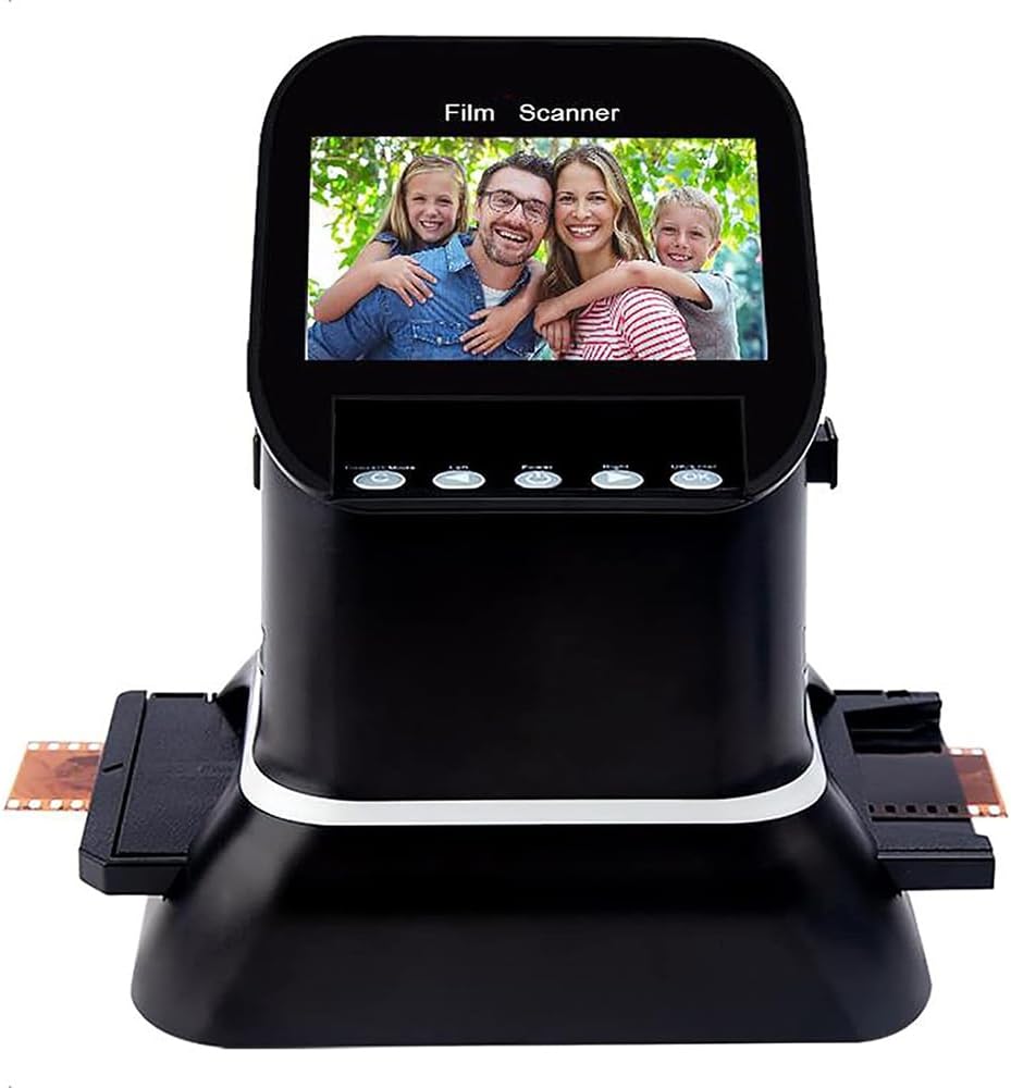 XCSCUK Scanners de Films Portables, scanners de négatifs et de Diapositives, Scanner de Films Haute résolution 120, convertisseur de Film 4,3 Pouces