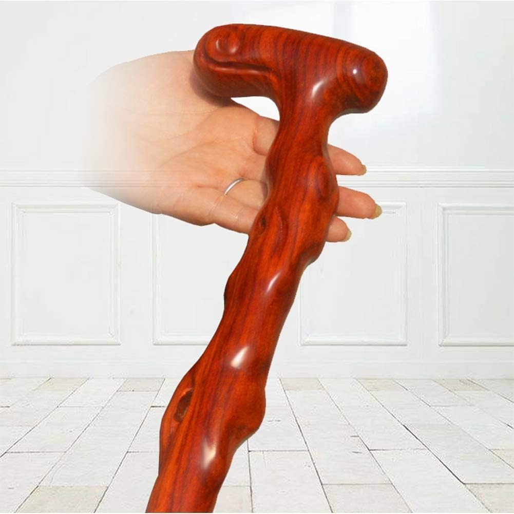 Bâton de randonnée en bois naturel pour hommes et femmes, canne de marche légère et solide pour personnes âgées, promeneur en plein air, cadeau