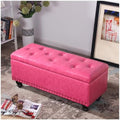 Banc de rangement rembourré pour chambre à coucher et entrée - Grande capacité - Avec siège élégant - Ottomane de rangement pour bout de lit - Meuble multifonction pour décoration d'intérieur