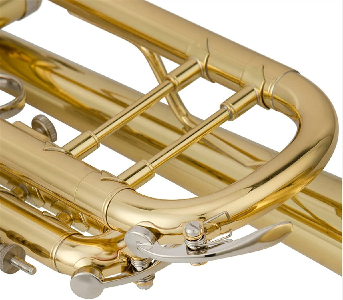 trompette débutant Trompette Instrument Musical Instrument Vent Trompette Cuivre B Trompette Plate Trompette Laiton