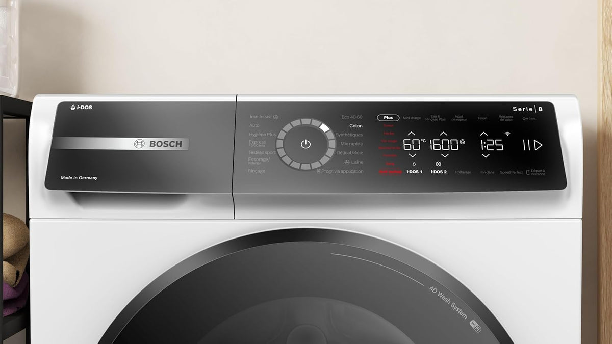 Bosch WGB256A2FR, Série 8, Lave-linge front, 10 kg, 1600 trs/min, Blanc