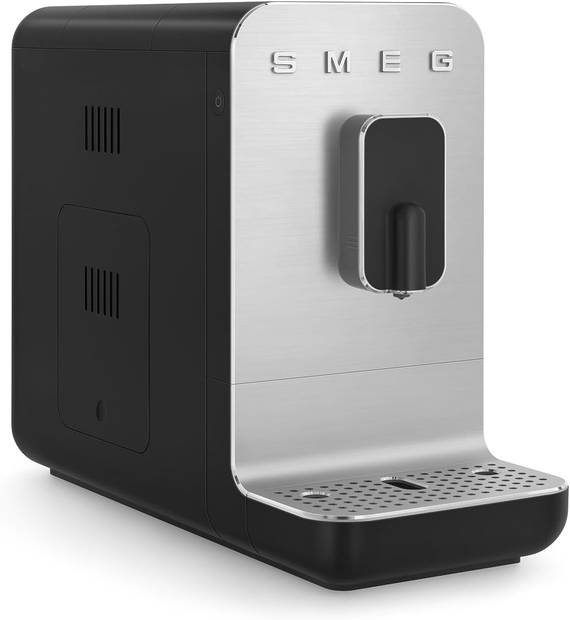 Smeg, Machine à Café Expresso Automatique BCC11BLMEU, Broyeur à grain intégré, Système Thermoblock, Réservoir d'Eau 1,4 L, Bac Récupérateur Amovible, Dimensions Compactes, 1350W, Noir