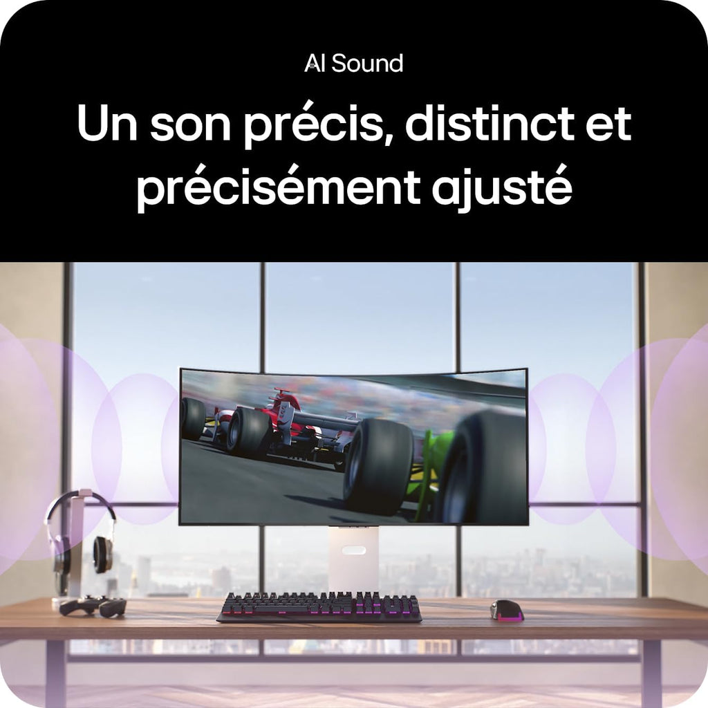 LG Ultragear 39GX90SA-W Ecran PC Gaming 39" - Dalle OLED résolution QHD (3440 x 1440), 1ms 240Hz, DisplayHDR400 True Black, DCI-P3 98.5 pour cent (CIE1976), FreeSync Premium, G-Sync Compatible