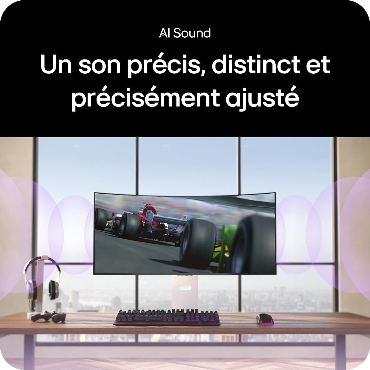 LG Ultragear 39GX90SA-W Ecran PC Gaming 39" - Dalle OLED résolution QHD (3440 x 1440), 1ms 240Hz, DisplayHDR400 True Black, DCI-P3 98.5 pour cent (CIE1976), FreeSync Premium, G-Sync Compatible