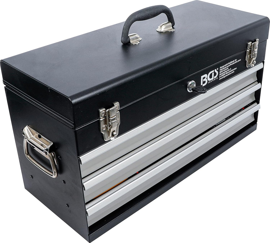 BGS 3350 Caisse à Outils métallique 3 tiroirs avec 147 Outils