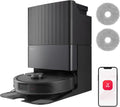 roborock Qrevo Master Set Aspirateur Robot avec FlexiArm Brosse & Serpillière pour Couverture des Coins, Aspirateur Laveur avec Deux Serpillière & Brosse DuoRoller Soutien 10000Pa, Détecter de Saleté
