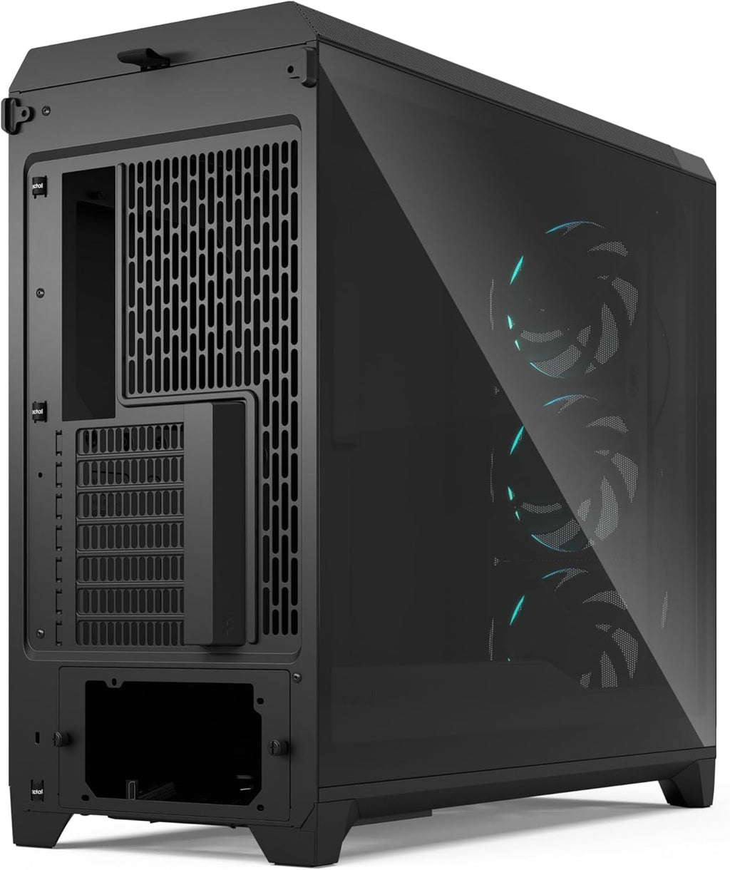 Fractal Design Meshify 3 XL Black RGB - Grand boîtier PC Gaming avec Verre trempé et Ventilation élevée, intérieur spacieux, 3 Ventilateurs ARGB, Support E-ATX, GPU 512mm
