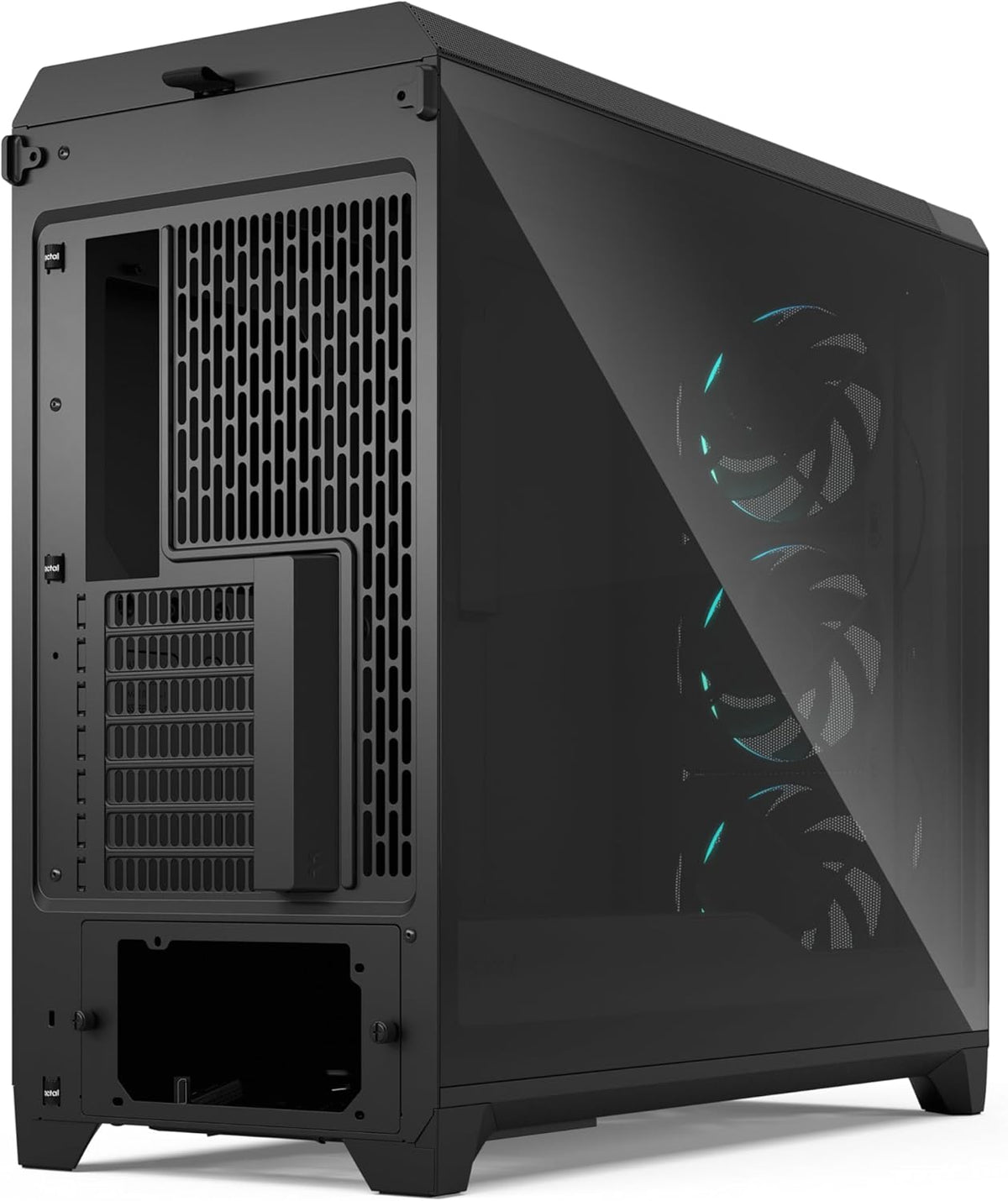 Fractal Design Meshify 3 XL Black RGB - Grand boîtier PC Gaming avec Verre trempé et Ventilation élevée, intérieur spacieux, 3 Ventilateurs ARGB, Support E-ATX, GPU 512mm