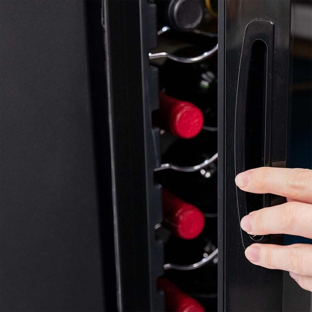 Cecotec Cave à vin 34 bouteilles Bolero grandsommelier 34030 black compressor, 80 L, Refroidissement par compresseur, Température réglable de 5 à 18°C, Commande tactile, Affichage, LED intérieur.