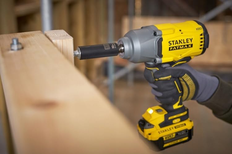Boulonneuse a chocs - STANLEY FATMAX V20 - SFMCF940M1-QW - 1/2 Brushless 950 Nm - Lithium 18V - 1 Batterie 4Ah