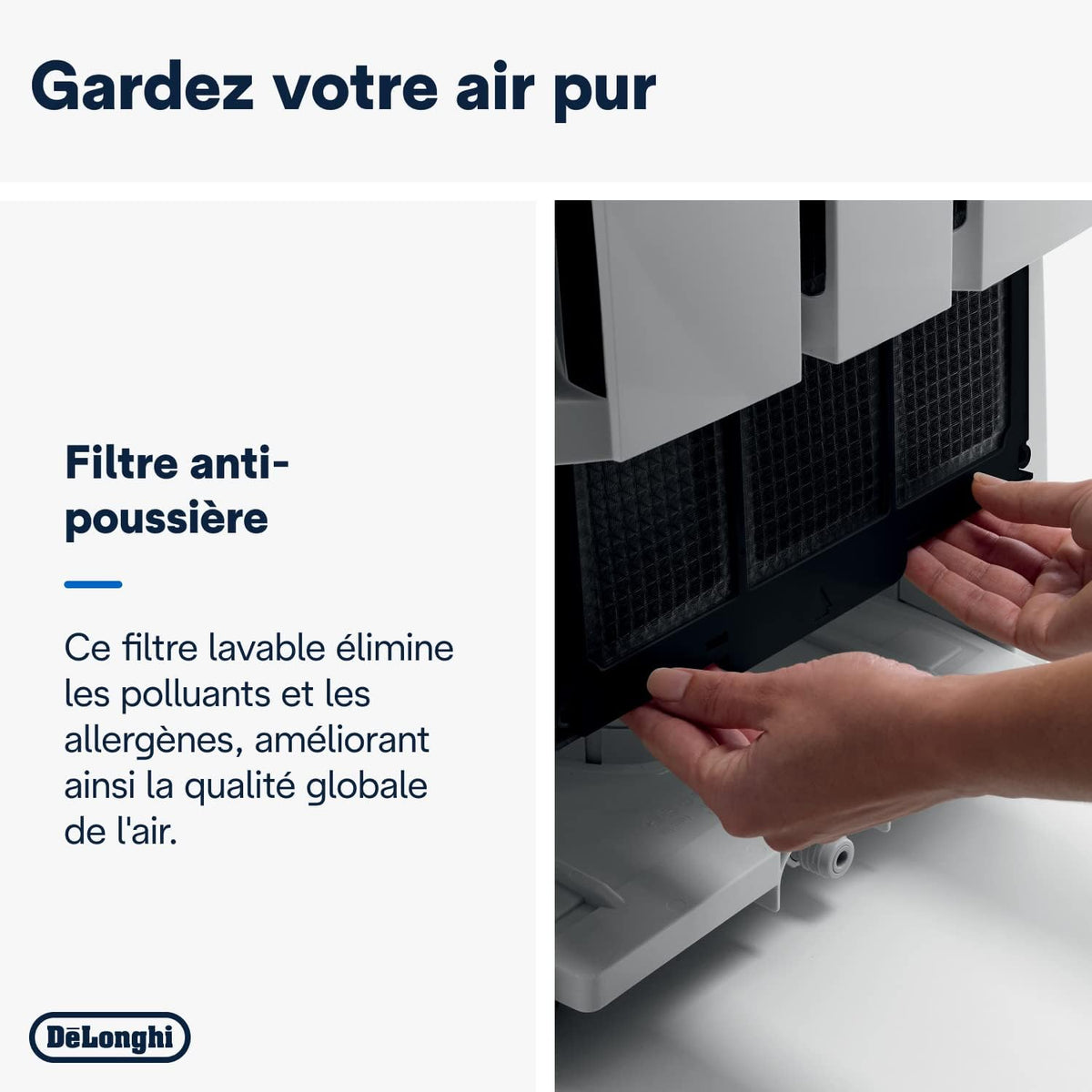 De'Longhi DD230P Aria Dry Pump Déshumidificateur, Efficacité dès 24h, Tuyau Evacuation 5 m, Réservoir d'eau Amovible, Capacité 30 Litres,540 W, Blanc