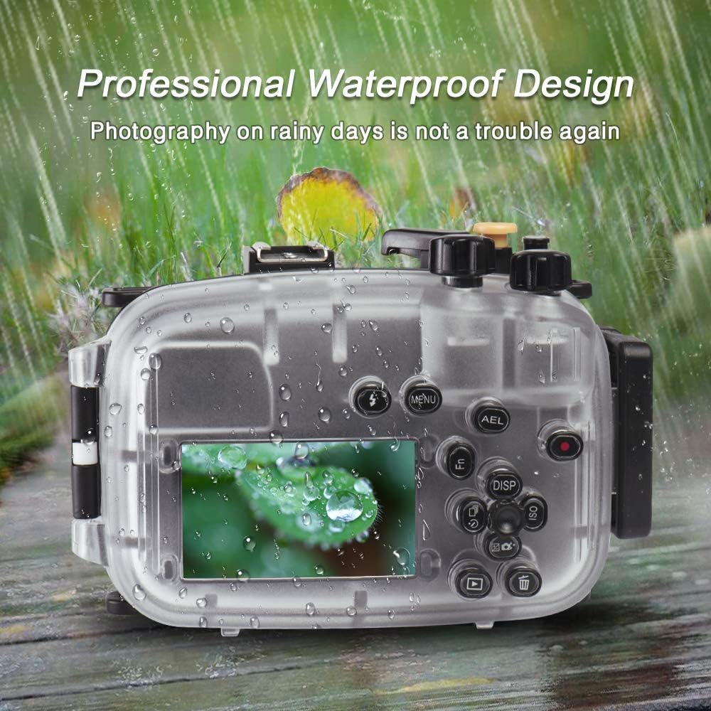 Sea frogs Boîtier étanche pour appareil photo A6400 - Peut être utilisé avec un objectif de 16 à 50 mm boîtier + filtre rouge