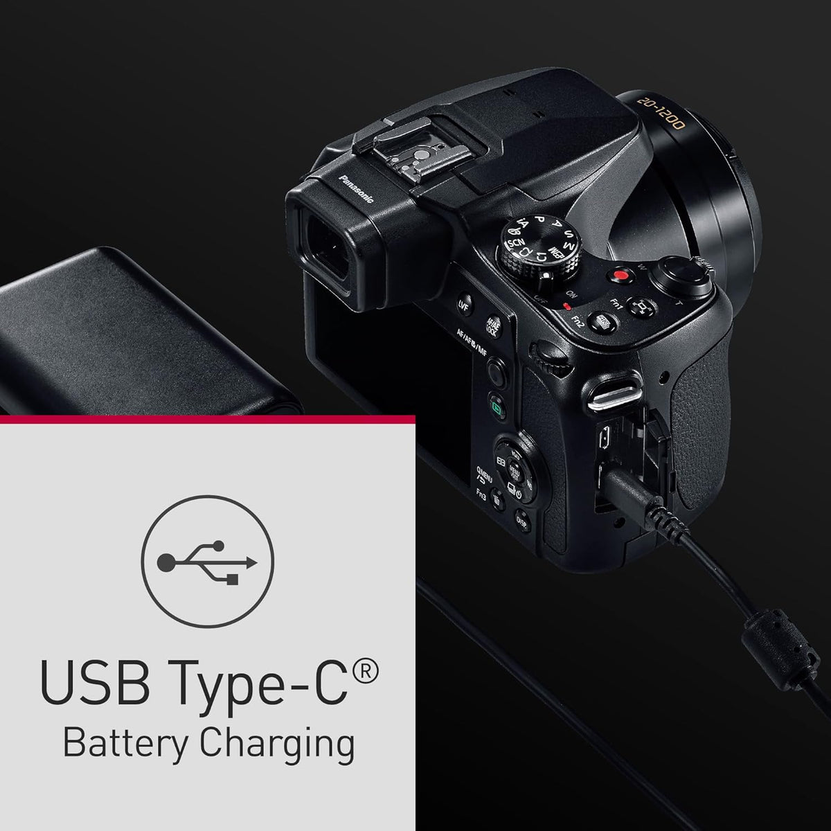 Panasonic Lumix FZ82D Appareil Photo Bridge Zoom Puissant (Capteur 18MP, Zoom Lumix 60x F2.8-5.9, Grand Angle 20mm, Viseur OLED, Ecran Tactile, Vidéo 4K, Stabilisation) Noir