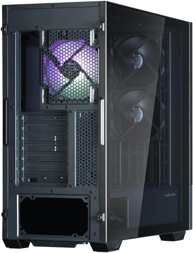 Boitier PC Moyen Tour avec écran 15,6'' Zalman Z10 DS (Noir)