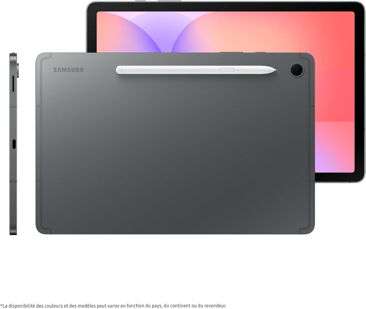 Tab S10 Lite, 10.9", Wi-Fi, 128Go, Tablette Android, S Pen Inclus, Gris, Chargeur Secteur Rapide 25W Inclus, Version FR