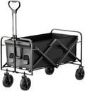 Chaise de camping portable inclinable avec chariot à pousser pour pique-nique en plein air et voyage, légère, pliable, comprend matériel de camping et accessoires blanc