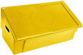 Coffre de rangement multiusage intérieur/extérieur 100L - Couleur : jaune - Fabrication française