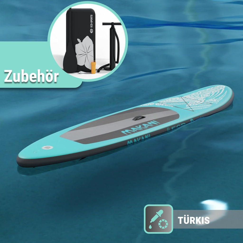 Stand Up Paddle Board | Planche SUP polyvalente 320 cm | xxx | Kit complet | Noyau Drop Stitch | Jusqu'à 120 kg | 3 ailerons | Sac de transport | Pour débutants et confirmés | Gonflable
