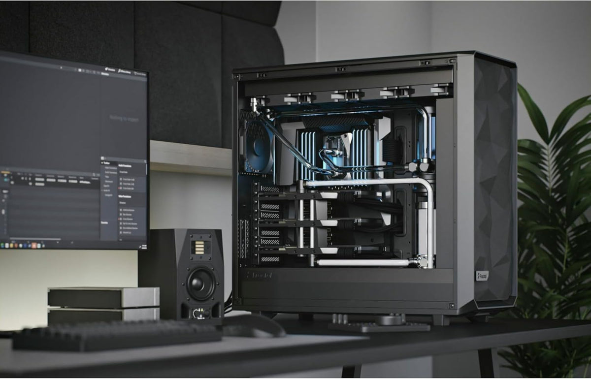 Fractal Design Meshify 2 XL Black ATX Flexible Light Tinted Tempered Glass Window Full Tower Computer Case