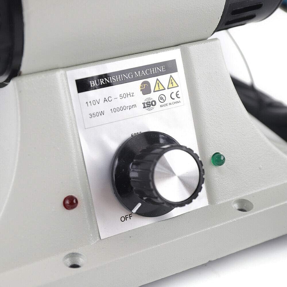 Polisseuse électrique pour cuir - 350 W - Machine Burnisher - 8000 tr/min - Pour cuir - Polisseuse - Pour métal, plastique, caoutchouc