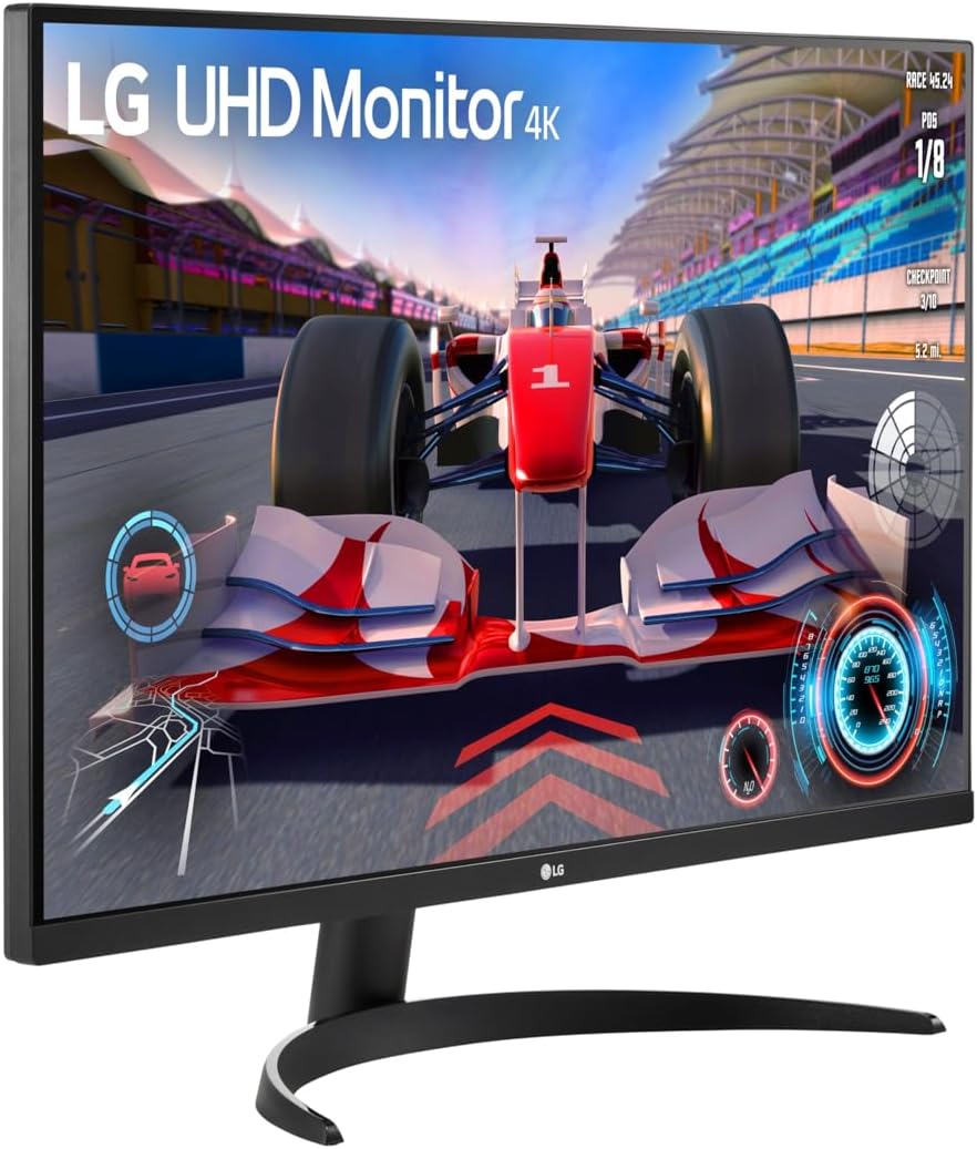 Ultrafine™ 32UR500K-B Ecran PC 4K 32" - Dalle VA résolution UHD (3840 x 2160), 4ms GtG 60Hz, HDR10, DCI-P3 90% (CIE1976), Mode Lecture, inclinable