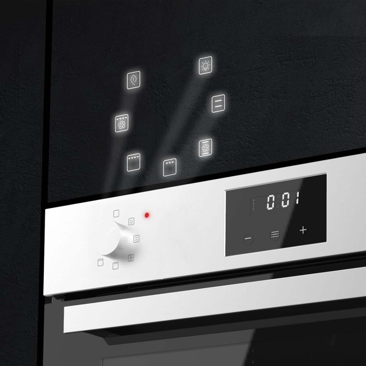 Cecotec Four intégrable multifonctions Bolero Hexa M226001 Line A.Four multifonctions Capacité de 70 L, 7 fonctions, classe A, 2800 W