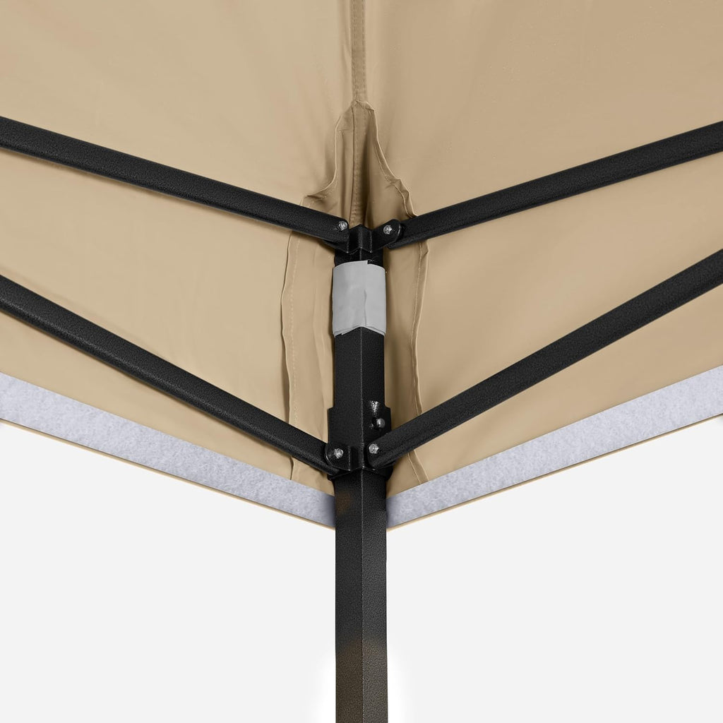 All Seasons Gazebos | Tonnelle Pliante 3x3m | Matériaux Robustes, Entièrement Étanches et de Haute Qualité (Beige)