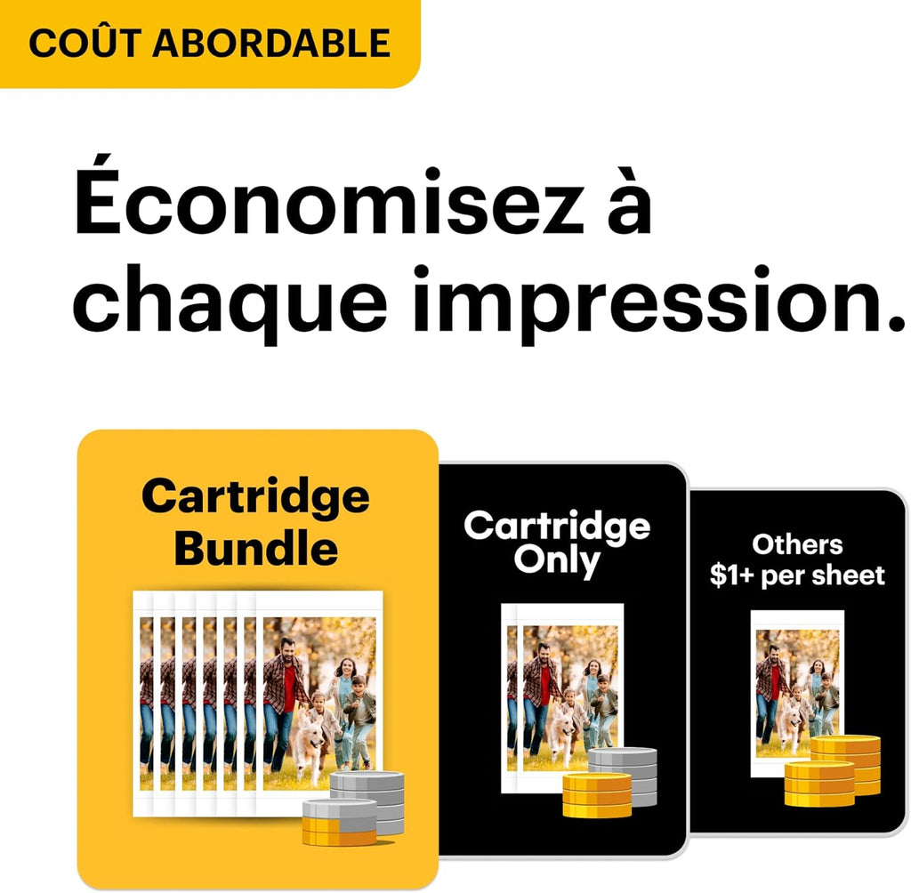 Kodak Dock Plus 4Pass Imprimante Photo (10x15cm) + Pack d'accessoires avec 90 Papier Photo (10 Feuilles Initiales + Paquet de 80 Feuilles)