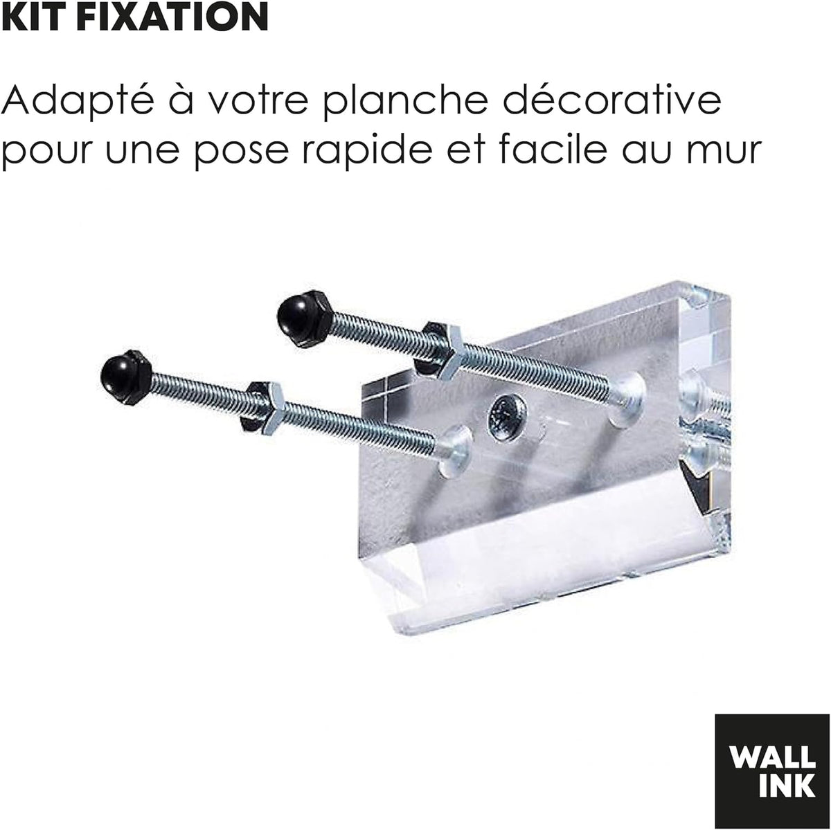SUPER FABRIQUE Planche Alu forme Skate Board pour décoration murale, Keep Smiling inspired by Mr Brainwash, pour une déco originale (3 Planches + kit fixation)