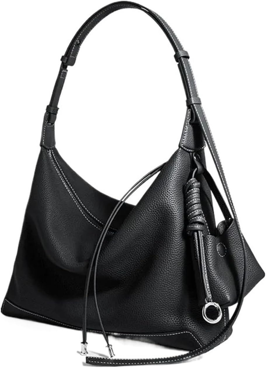 Générique Sac cabas for femme, grande capacité, en cuir de vachette, porté épaule ou bandoulière, idéal for les trajets quotidiens